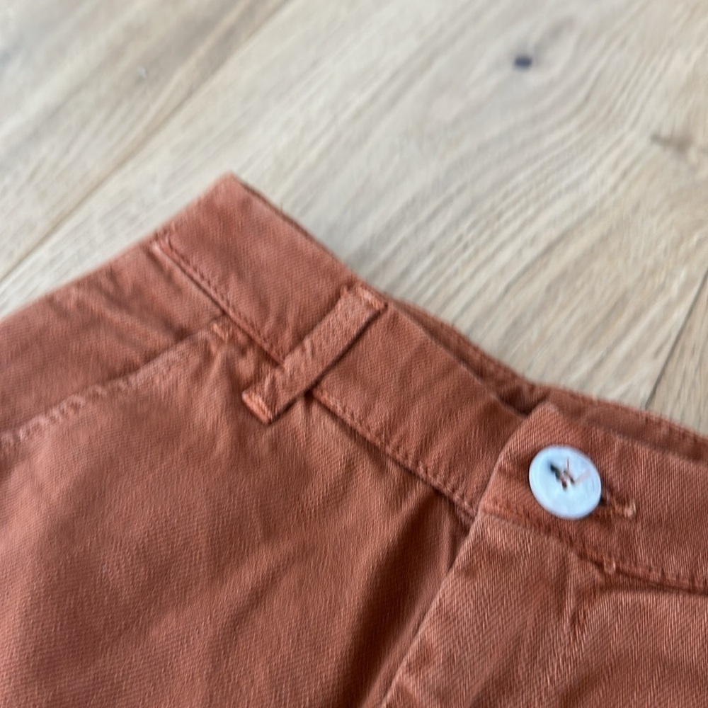 NWT Free People On My Mind Wide Leg Pants Rust Size 25 MSRP $128 Terra-cotta - Picture 3 of 5